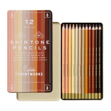 Imagem de Printworks Tom de pele, 12 lápis de cor, pacote com 12