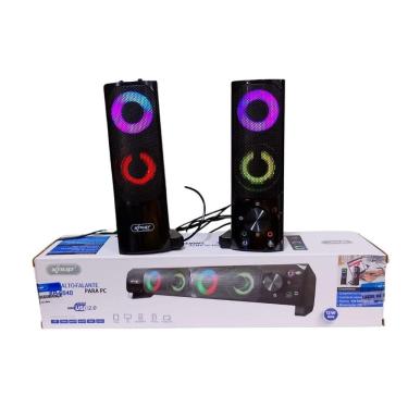 Imagem de Caixa De Som Potente Pc Gamer Computador Usb Soundbar Rgb