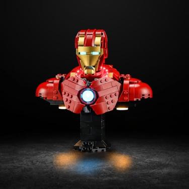 Imagem de Vaodest Led Light for Lego 76327 Iron Man MK4 Bust,Design and Configuration Compatible with Model 76327(Led Light Only, Not Building Block Kit)