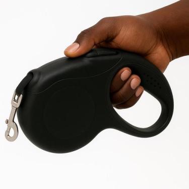 Imagem de Guia Retrátil Pet 5m, Ideal Para Passeios Confortáveis de Gatos e Cach