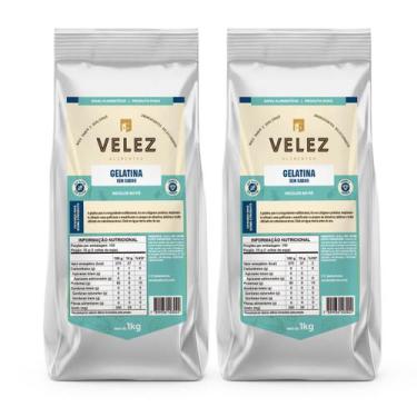 Imagem de Pack 2 unidades Gelatina Velez 1kg