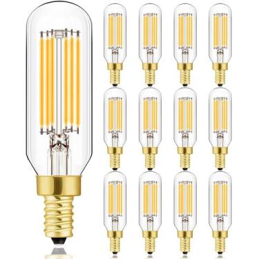 Imagem de Lâmpada LED Leools E12 regulável 6W 600LM 3000K branca macia, pacote c