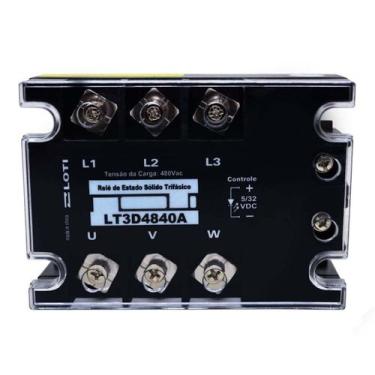 Imagem de Rele de Estado Solido Trifasico 40 Amperes LT3D4840 480VAC 3F LOTI