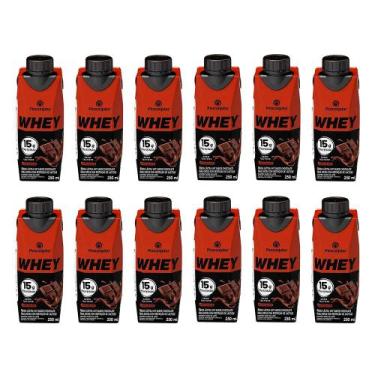 Imagem de Kit 12 Piracanjuba Bebida Whey Zero Lactose Chocolate 250ml cada