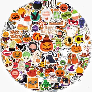 Imagem de 300 peças de adesivos de Halloween para crianças, adolescentes e adultos, à prova d'água, vinil não repetido, adesivos de abóbora de Halloween para lembrancinhas de festas de fim de ano, presentes