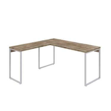 Imagem de Mesa Em L Kuadra Diretor 150x150x75cm Carvalho - Carvalho -