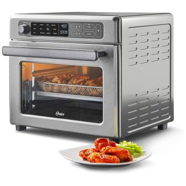 Imagem de Forno Elétrico de Bancada 22L 12 em 1 Multifunções com RapidCrisp em Aço Inoxidável, 110v, OSTER 2108867, Prateado
