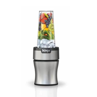 Imagem de Ninja Liquidificador pessoal compacto BN301 Nutri-Blender, motor de 900 watts de pico, bebidas congeladas, vitaminas, molhos e mais, (3) copos de 590 g para viagem, (2) tampas de bico (1) tampa de