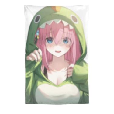 Imagem de LIEGBMEU Sexy Bikini Hot Anime Girl Tapeçaria 152.4 cm x 228.6 cm Interior Exterior Wall Quilt Art Decoração de Tapeçaria Caprichosa, AF150