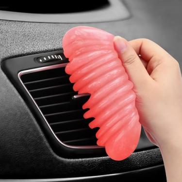 Imagem de TeSabMi Gel de limpeza de carro massa de vidraceiro de limpeza de carro limpador de interior de carro Slime kit de detalhes de carro acessórios de carro presentes para homens mulheres meias