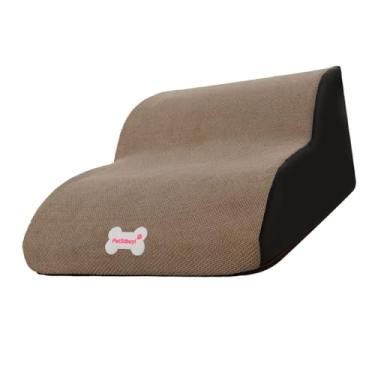 Imagem de Gralara Escada de cão Rampa de cachorro Rampa leve de animais de estimação macia para cama alta e sofá, degraus para animais de estimação, degraus para cães, Camelo