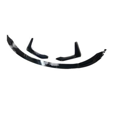 Imagem de Kit de capa divisora ​​para saída de ar lateral inferior do capô, avental e protetor de para-choque dianteiro compatível com BMW F80 M3 F83 F82 M4 2015-2020(Glossy Black)