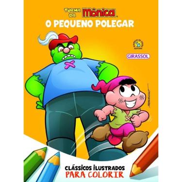 Imagem de Turma da Mônica Clássicos Ilustrados para Colorir O Pequeno Polegar