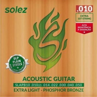 Imagem de Encordoamento Violão Aço Solez 0.010 Slapb10 Phosphor Bronze