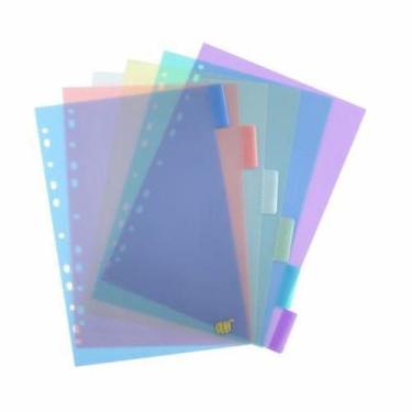 Imagem de Divisória Colorida Ofício 12 Projeções Com Visor 12Intb- - YES