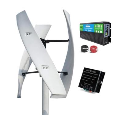 Imagem de 24v,Gerador de turbina eólica de moinho de vento 3000W, 12V 24V 48V Kit completo de sistema de fonte de alimentação Gerador elétrico Eletrodoméstico de energia livre (com inversor)