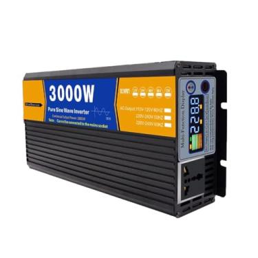 Imagem de Inversor 48V Potência de pico 3000 Watt Inversor de energia de onda senoidal pura 48V DC para 110V/120V/220V/230V/240V AC conversor Car Power Inverter com 1 tomadas AC,48v to230v