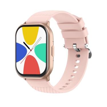 Imagem de Relógio Digital Feminino Masculino Smartwatch Inteligente Bluetooth, Full Touch a Prova d 'água IP68 com 120+ Modos de Exercício e Esporte, Ouro Rosa