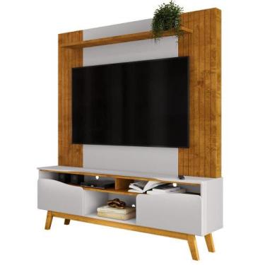 Imagem de Estante Home Tv 75 Pol 180 cm Atalaia BECHARA, Naturalle Off White