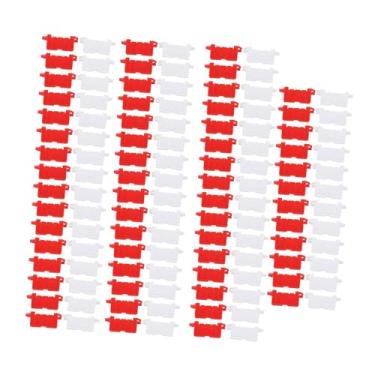 Imagem de simhoa 120 peças de acessórios para blocos de barreira de pista de corrida de carro RC, blocos de estrada em miniatura para modelos de carros, peças de