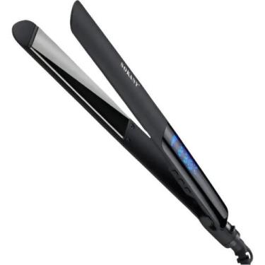 Imagem de Prancha Chapinha Profissional Cerâmica Placa de Titânio Tela LCD Aquec