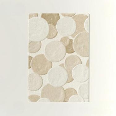 Imagem de Tapete ondulado para decoração de sala de estar, tapetes artísticos para quarto, tapete luxuoso (180 x 200 cm (70 x 78 pol.) / hxx-250724003501)