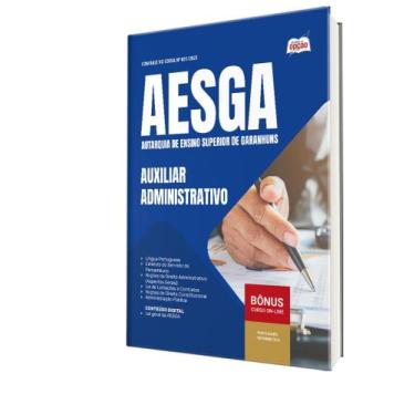 Imagem de Apostila Aesga 2025 - Auxiliar Administrativo - Apostilas Opção