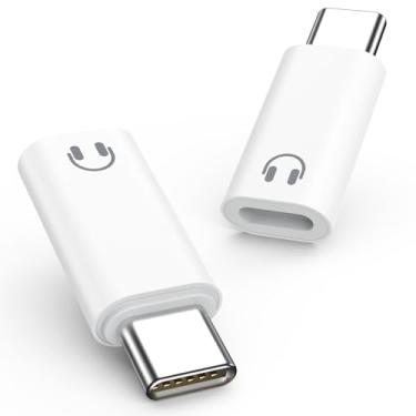 Imagem de MoKo Adaptador Lightning para USB C para fones de ouvido com controle de linha, adaptador de áudio Lightning para USB C para iPhone 16e/iPhone 16/15 Pro Max Plus, não serve para carregamento