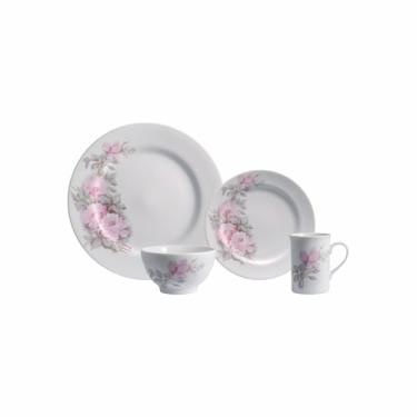 Imagem de Serviço de 24 Peças com Bowl e Caneca em Porcelana, Decoração Maresias, Porcelana Schmidt