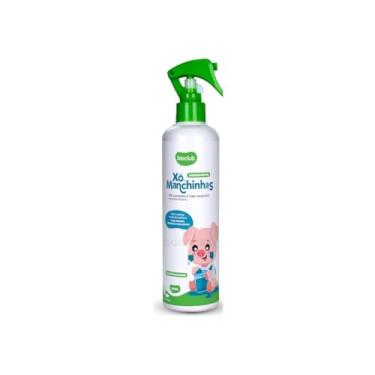 Imagem de Alvejante Sem Cloro Xô Manchinhas Bioclub® Tira Manchas Para Roupas de Bebê e Crianças Roupas Brancas e Coloridas 300ml