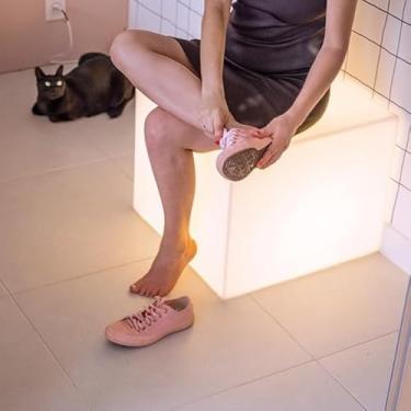 Imagem de Luminária de Chão Design Cubo Mágico – Banco Resistente com LED RGB – Abajur de Piso Iluminado para Decoração Moderna