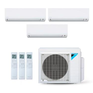 Imagem de Ar-Condicionado Multi Split Inverter Dakin 24.000 BTUs (1x Evap HW 9.000 + 2x Evap HW 12.000) Quente/Frio 220V