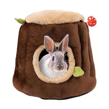 Imagem de LYART Roupa de cama para hamster de porquinho da índia ou esconderijo para camundongos, ratos, furão, coelhinho, penugem, cama, casa, gaiola, acessórios, coelhos anões, ouriço, dragão, barbudo, roupa