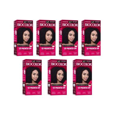 Imagem de Coloraçao Biocolor Creme 1.7 Preto Int - Kit Com 7Un