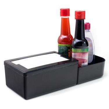 Imagem de Galheteiro e Porta Guardanapos Preto Hércules