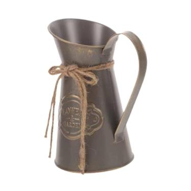 Imagem de Ｂｅｓｇａ Vaso rústico para flores artificiais, vaso decorativo para o campo, Cinza