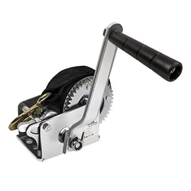 Imagem de PROFLine Guincho de mão de 544 kg, guincho de reboque de barco, guincho de duas vias, engrenagem de catraca manual do guincho com alça de nylon de 7 m para ATV UTV RV caminhão veículo reboque guincho
