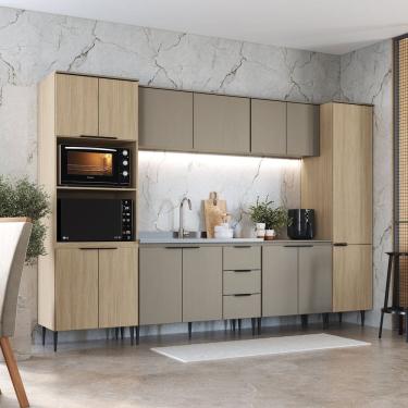 Imagem de Cozinha Completa 6 Peças com Paneleiro e Torre Quente Lavínia Imperial/Fumê