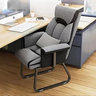 Imagem de espreguiçadeira, espreguiçadeira de tecido, cadeira ergômica macia para escritório, varanda beroom, sofá estofado, cadeira de lazer, descanso de braço em forma de L com suporte para as costas