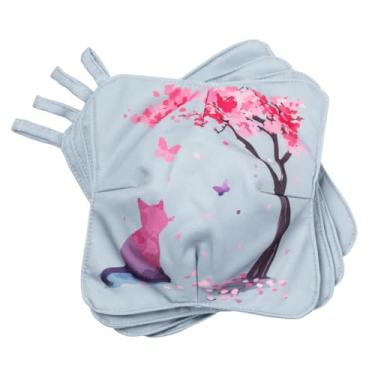 Imagem de Tigela para amantes de patas aconchegante – conjunto de 4, perfeito para sopa ou sorvete, lavável na máquina, seguro para micro-ondas (flor de cerejeira e gato)