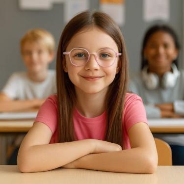 Imagem de Armação de óculos p/ grau criança-infantil flexível-diamanti d - ALÍKI