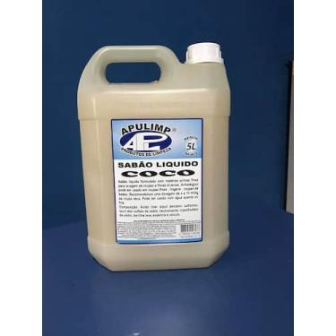 Imagem de sabao liquido lava roupas 5 litros - apl, Branco, Coco