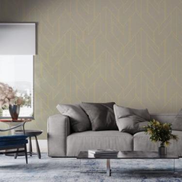 Imagem de Papel de Parede Bobinex Essencial Geométrico Cinza 4306