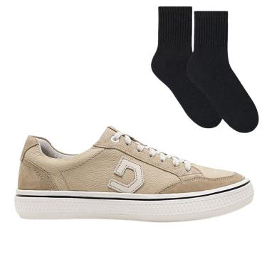 Imagem de Kit Sapatênis Democrata Denim Fender Masculino + Par De Meia