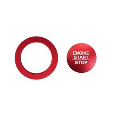 Imagem de Bilisin Acabamento da tampa do botão de partida do motor de alumínio compatível com Honda Civic 11ª geração 2022-2025, CRV 4ª geração 2023-2025 acessórios internos da tampa do botão de ignição