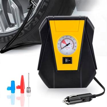 Imagem de Mini Compressor De Bomba De Ar 100 PSI Portátil DC12V Calibrador de Pneus Elétrico