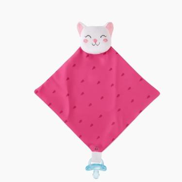 Imagem de Naninha Para Bebê Paninho Bichinho com Prendedor de Chupeta (Gatinha)