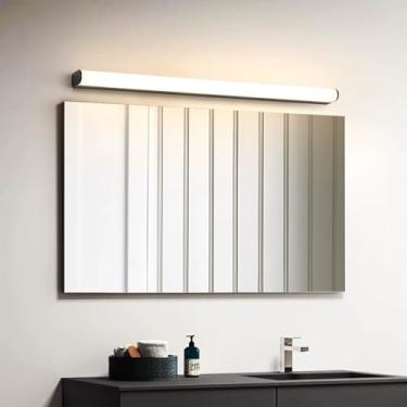 Imagem de GZZBMY Luz de espelho LED Arandelas de parede de banheiro Lâmpada de parede de alumínio à prova d'água Iluminação de imagem Banheiro Iluminação de parede Sala de estar Quarto Escada Penteadeira (Luz