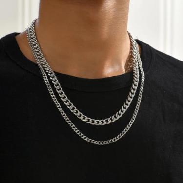 Imagem de Colar de corrente torcida moderna de camada dupla, design exclusivo, colar, presente leve, acessórios de luxo