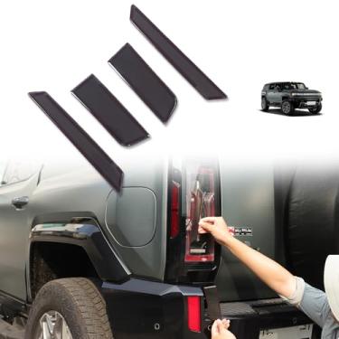 Imagem de Acabamento da tampa da lâmpada das luzes traseiras para acessórios Hummer EV SUV, guarnição da tampa da lâmpada traseira ABS, kits de 2 [Não aplicável a caminhonetes] (farol de neblina do para-choque